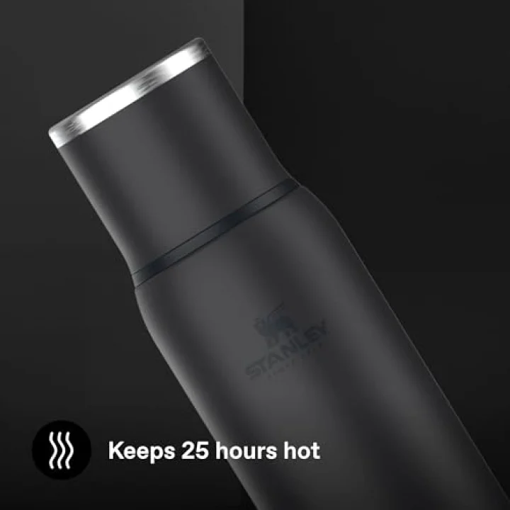 Adventure To-Go Termos 1 Litre - Siyah 2.0 | Paslanmaz Çelik