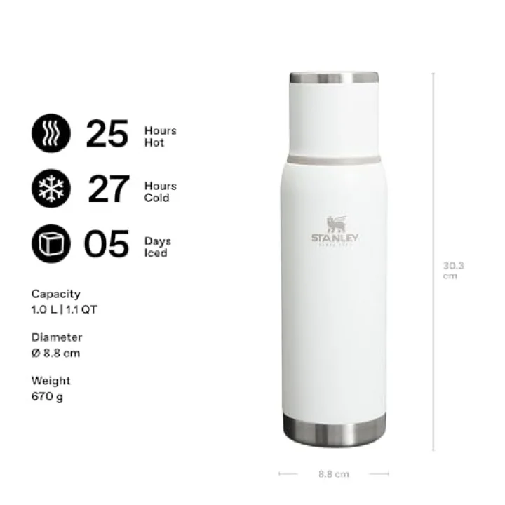 Adventure To-Go Termos, Beyaz (Frost), 5 Litre