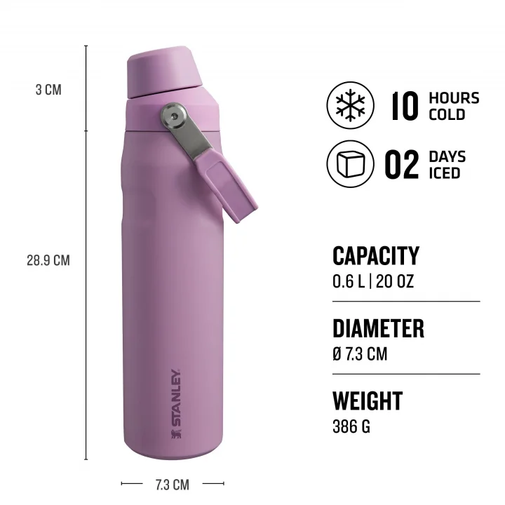 Aerolight IceFlow Fast Flow Soğuk Su Termosu 0.60 Litre - Lila | Paslanmaz Çelik