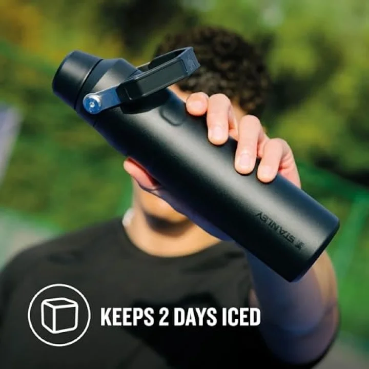 Aerolight IceFlow Fast Flow Soğuk Su Termosu 0.60 Litre - Siyah | Paslanmaz Çelik