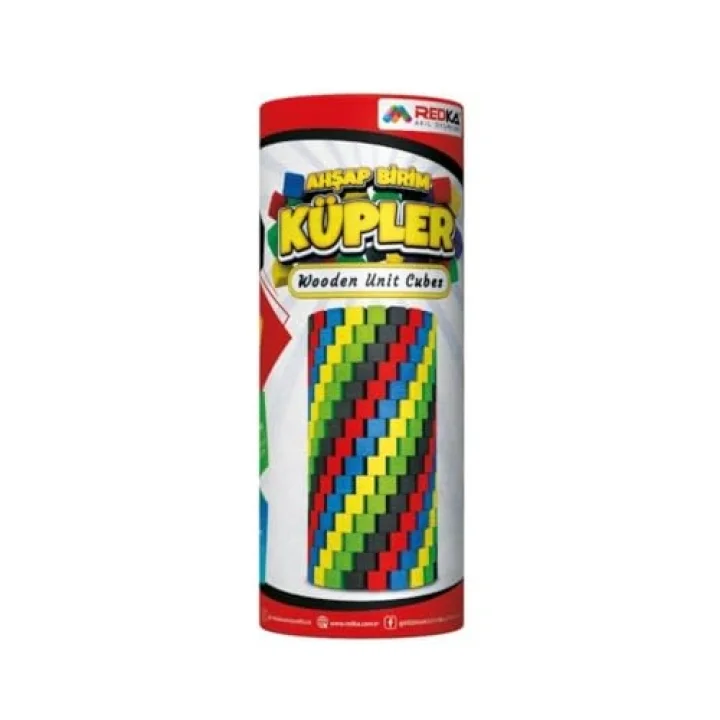 Ahşap Birim Küpleri - 100 Parça