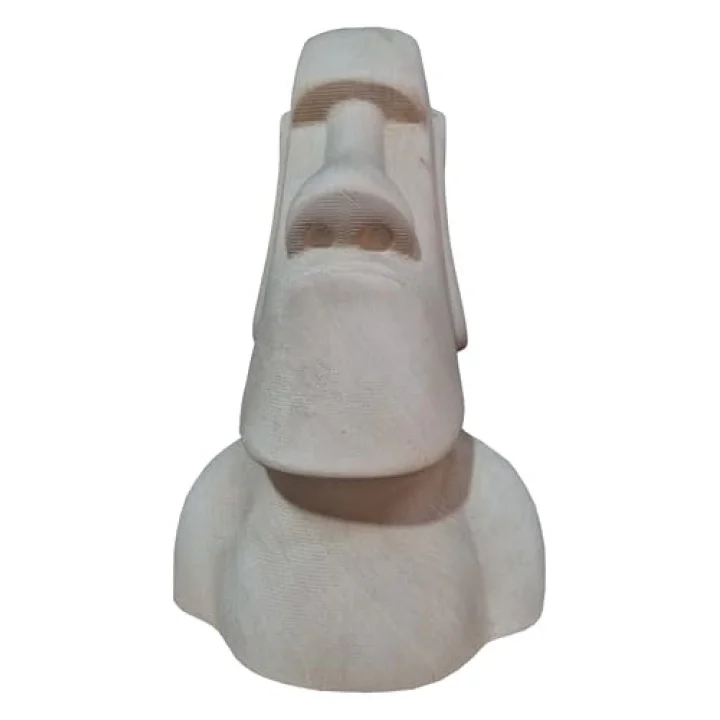 Ahşap Dekoratif Büst Heykeli Moai Totem