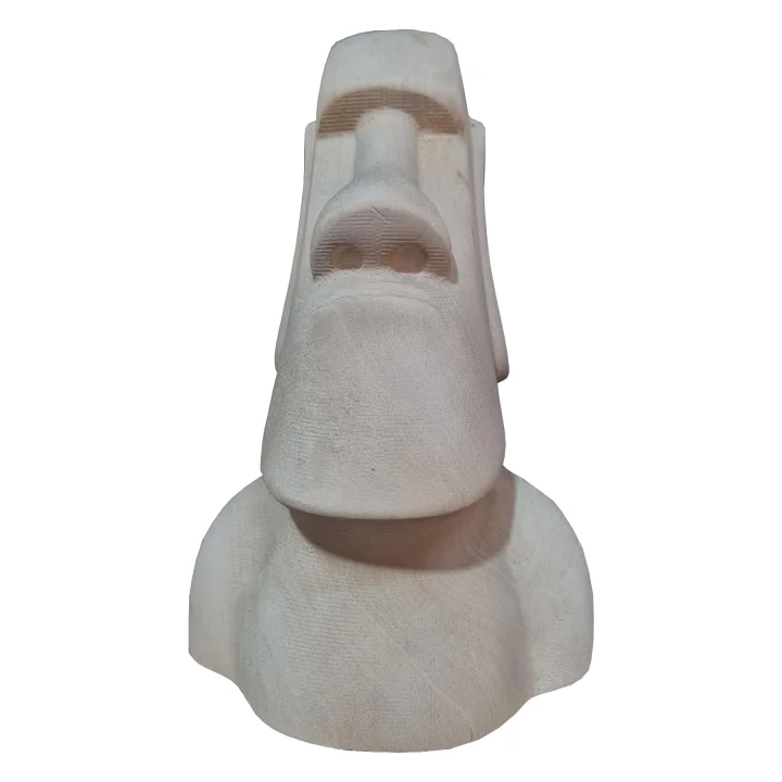 Ahşap Dekoratif Büst Heykeli Moai Totem
