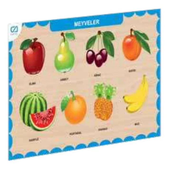 Ahşap Meyveler Eğitici Set