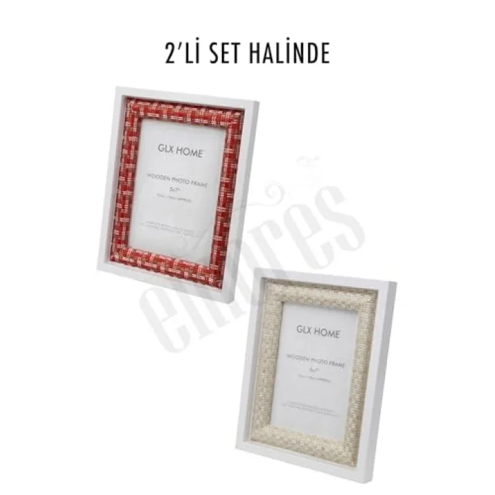 Ahşap Resim Çerçevesi 2li Set Halinde 13 x 18 cm boyutunda