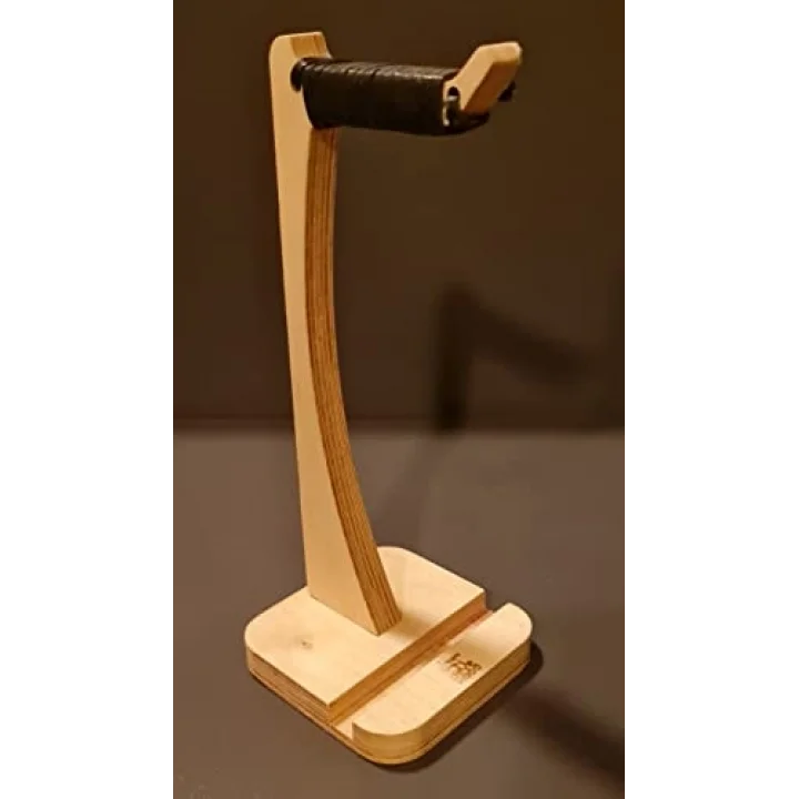 Ahşap telefon tutuculu kulakık standı