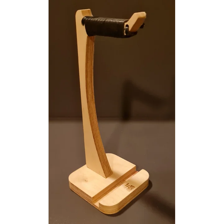 Ahşap telefon tutuculu kulakık standı