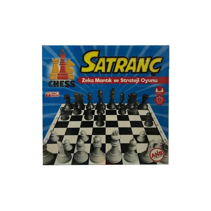 Ahşap Zeminli Satranç Takımı 33 Cm 1258963145930