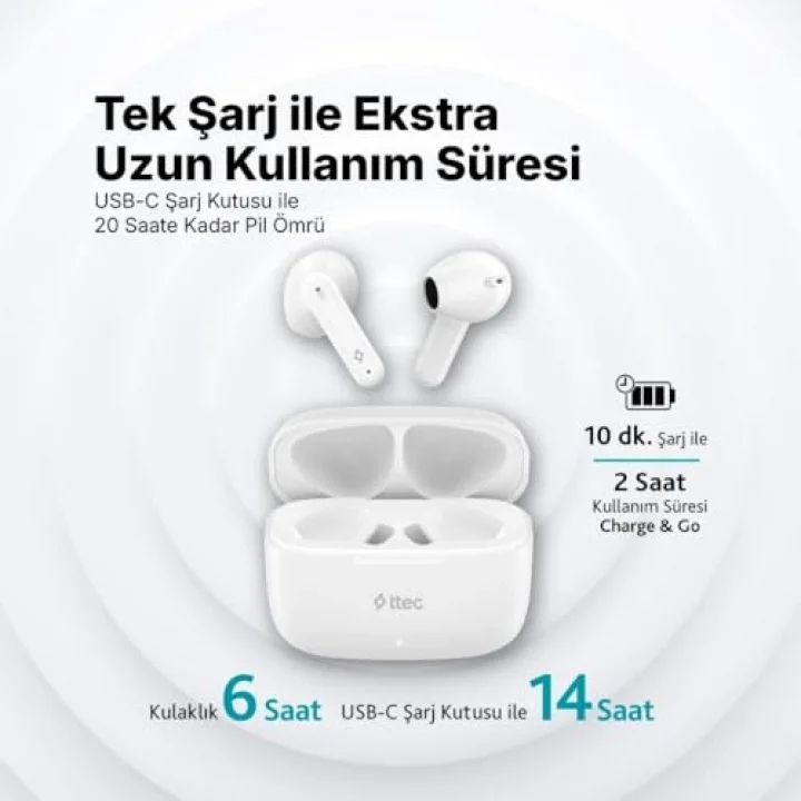 AirBeat Vibe Gerçek Kablosuz TWS Bluetooth Kulaklık 2KM176