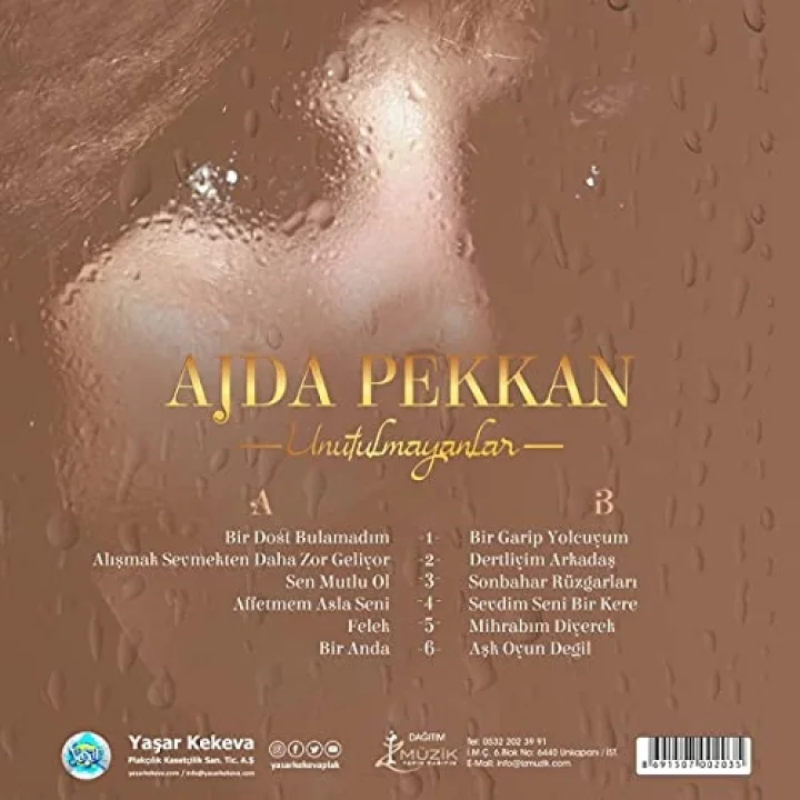 Ajda Pekkan Unutulmayanlar Plak