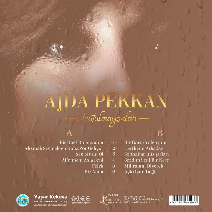 Ajda Pekkan Unutulmayanlar Plak