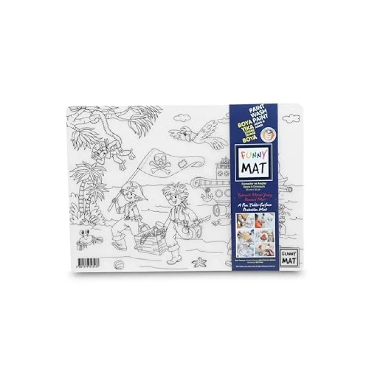 Akademi Çocuk Funny Mat - Korsan 25X35Cm - Yeni