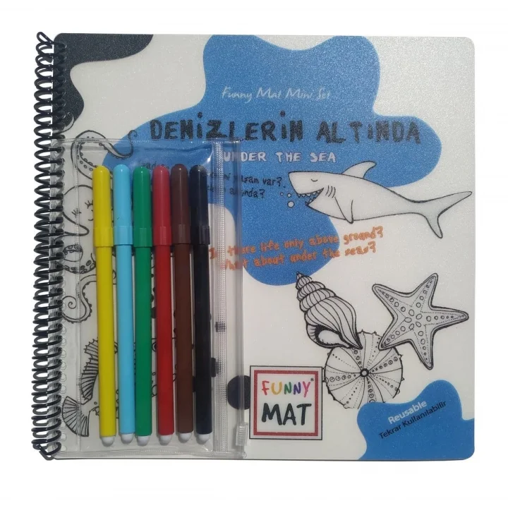 Akademi Çocuk Mini Set Denizlerin Altinda Kalemli