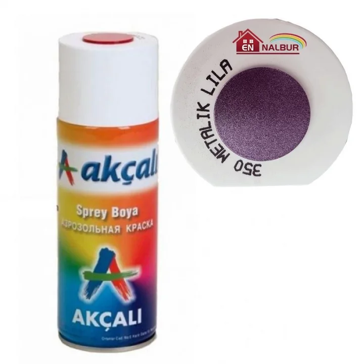 Mey İthalat® Akçalı Sprey Boya 400 ml 350 Metalik Lila