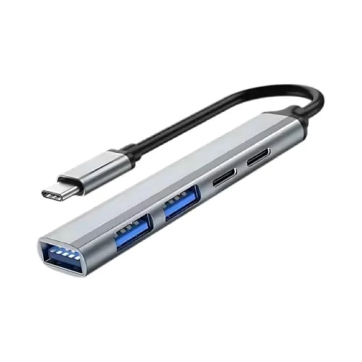 Akım Korumalı 5in1 Type-c to USB Çevirici Çoğaltıcı USB3.0 USB2.0 2xPD Hub Type-c Çoğaltıcı