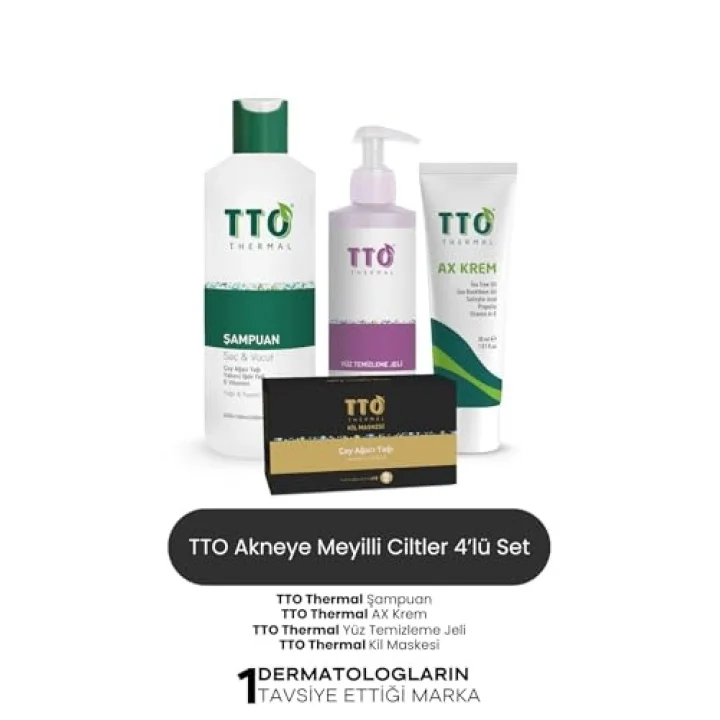AKNEYE MEYİLLİ CİLTLERE PAKET (ÇAY AĞACI YAĞI/TEA TREE OIL)