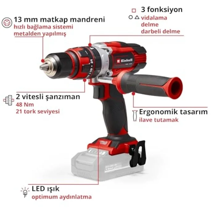 Akülü Darbeli Vidalama TE-CD 18/48 Li-i-Solo 4513926