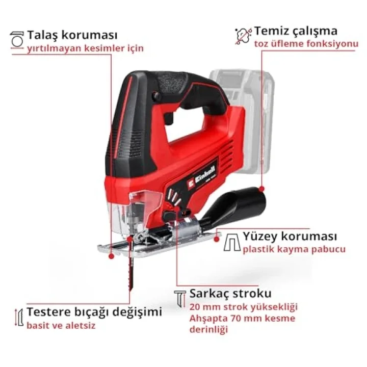 Akülü Dekupaj Testere TC-JS 18 Li 4321209