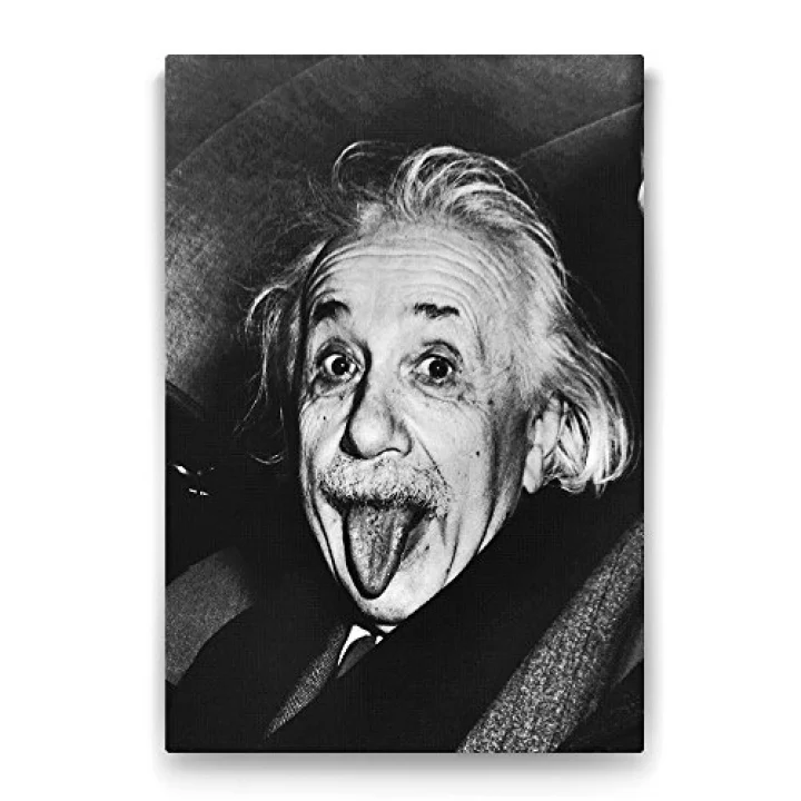 Albert Einstein Tablosu - 50x75cm