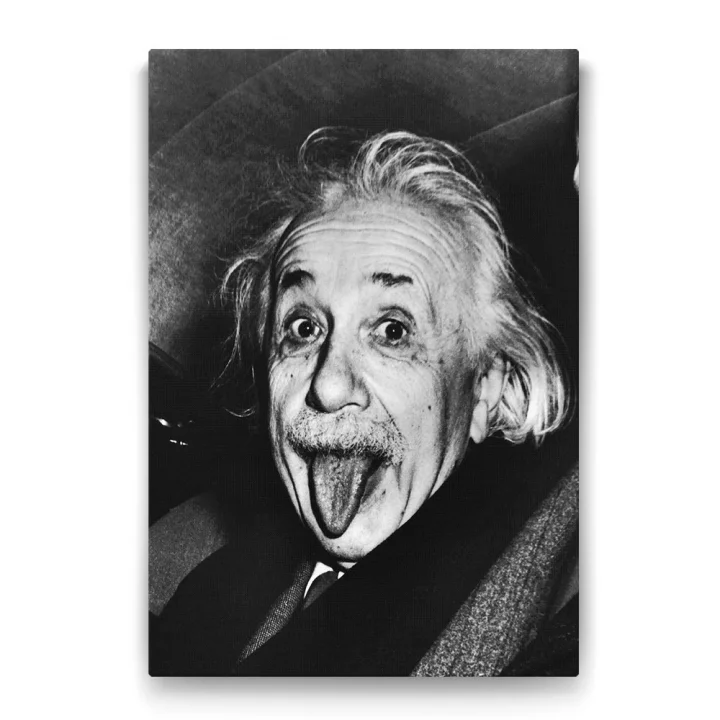 Albert Einstein Tablosu - 50x75cm