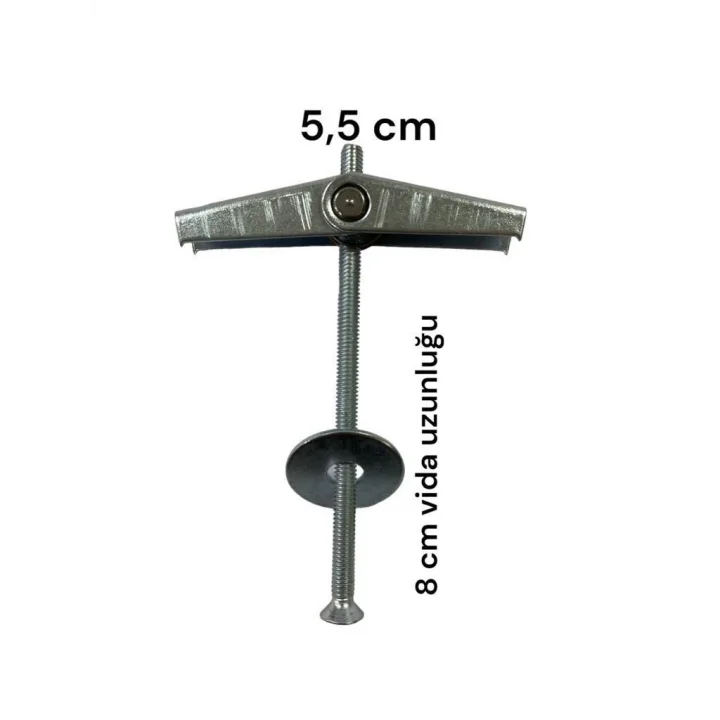 Mey İthalat® Alçıpan Askı Dübel Yaylı 12X80 5 Adet