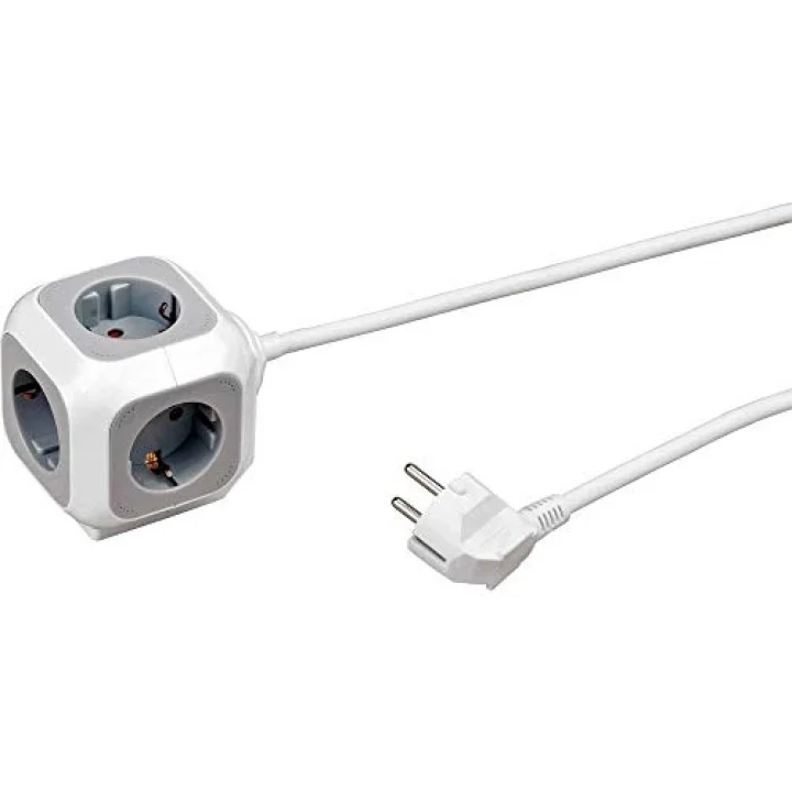 ALEA-Power priz blok/priz küpü, 4lü (1,4 m kablo ve yüksek temas koruması)