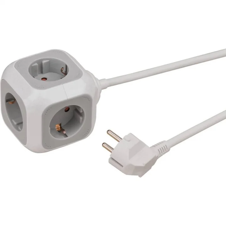 ALEA-Power priz blok/priz küpü, 4lü (1,4 m kablo ve yüksek temas koruması)