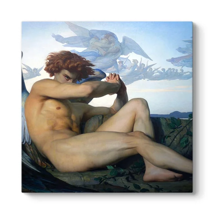 Alexandre Cabanel - Fallen Angel Kanvas Tablo 100 x 100