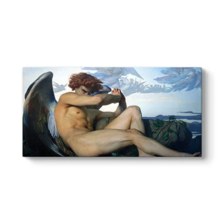 Alexandre Cabanel - Fallen Angel Kanvas Tablo 80 x 40