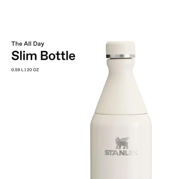 All Day Slim Soğuk Su Termosu 0.60 Litre - Krem | Paslanmaz Çelik