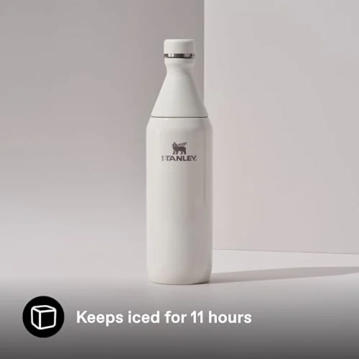 All Day Slim Soğuk Su Termosu 0.60 Litre - Krem | Paslanmaz Çelik
