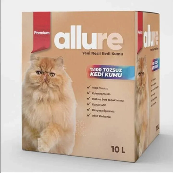 Allure Premium Yüksek Kaliteli Kedi Kumu 10 L