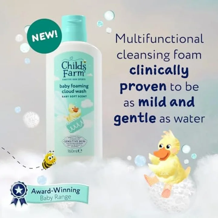 Aloe Vera ve Salatalık Özlü Yenidoğan Köpük Bebek Şampuan 160 ml