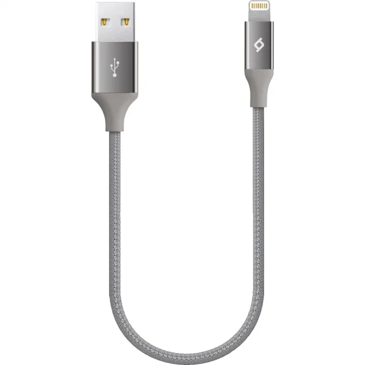 AlumiCable Mini 30cm Lightning Şarj Kablosu- Uzay Grisi (2DK28UG)