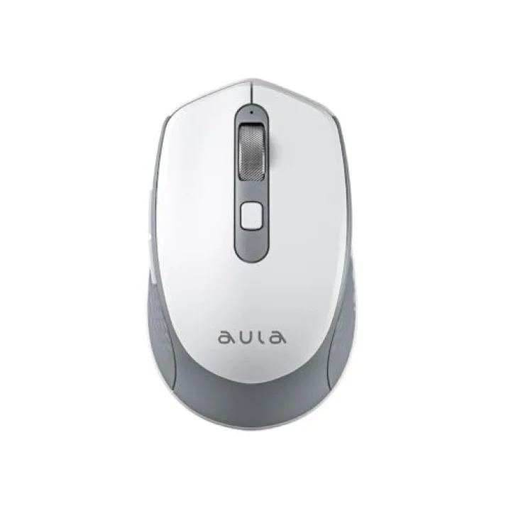 AM204 Çift Modlu Bluetooth ve Kablosuz 1600DPI Şarj Edilebilir Optik Mouse Beyaz