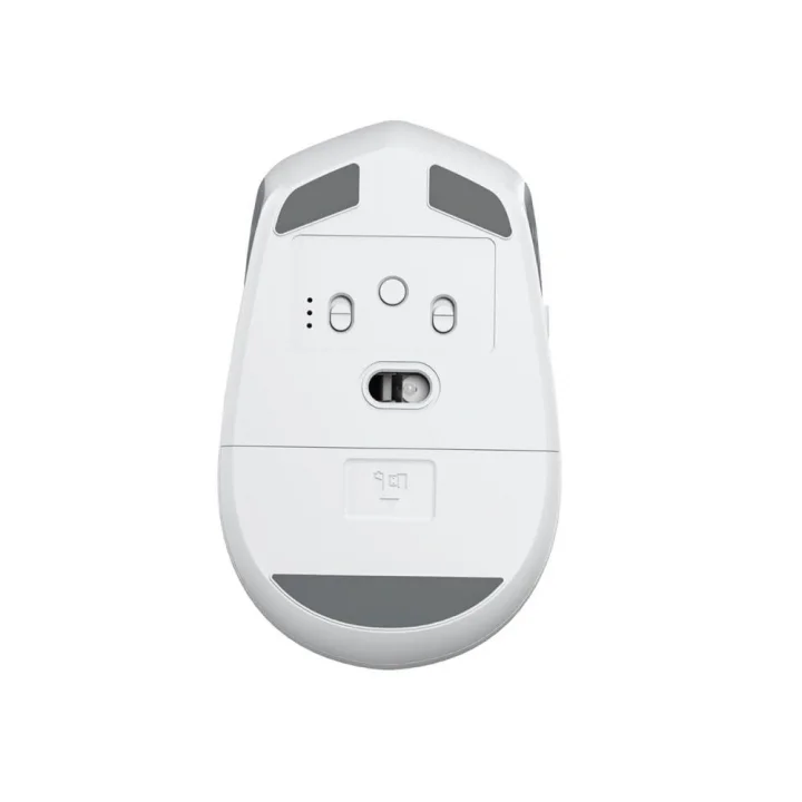 AM204 Çift Modlu Bluetooth ve Kablosuz 1600DPI Şarj Edilebilir Optik Mouse Beyaz