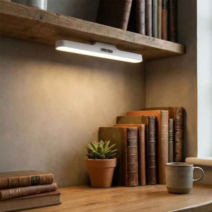 Amber LED 5 Watt Şarjlı Mıknatıslı Dokunmatik Aplik (Beyaz, 1 Adet)