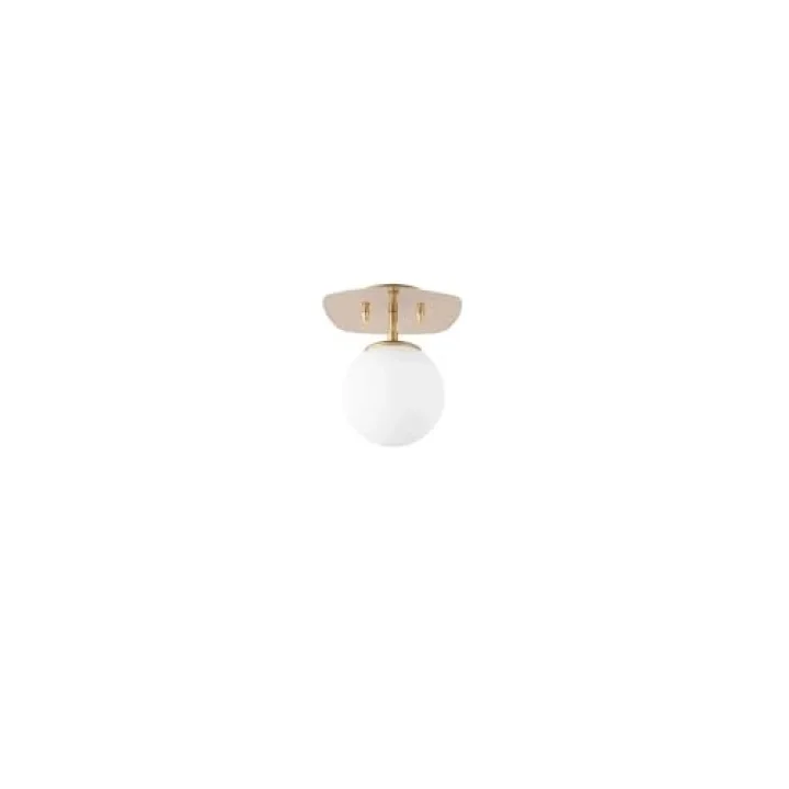 Amber LED Şık Camlı Tekli Sarkıt Avize Parlak Gold Mutfak ve Salon için E14, Altın-11671