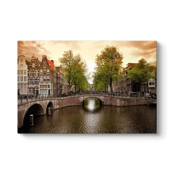 Amsterdam Kanal Tablosu 75 x 50