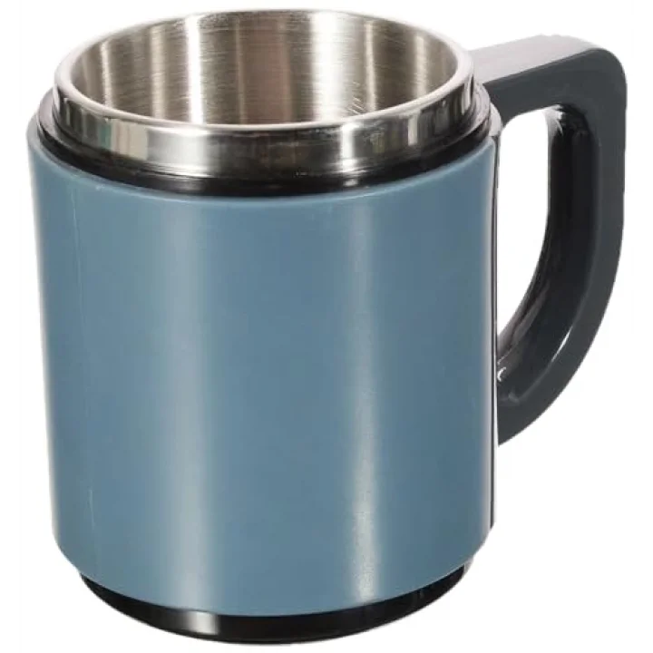 AND430 İçi Çelik Dışı Plastik Kupa Mug, Kırmızı/ Mavi, 500 mg