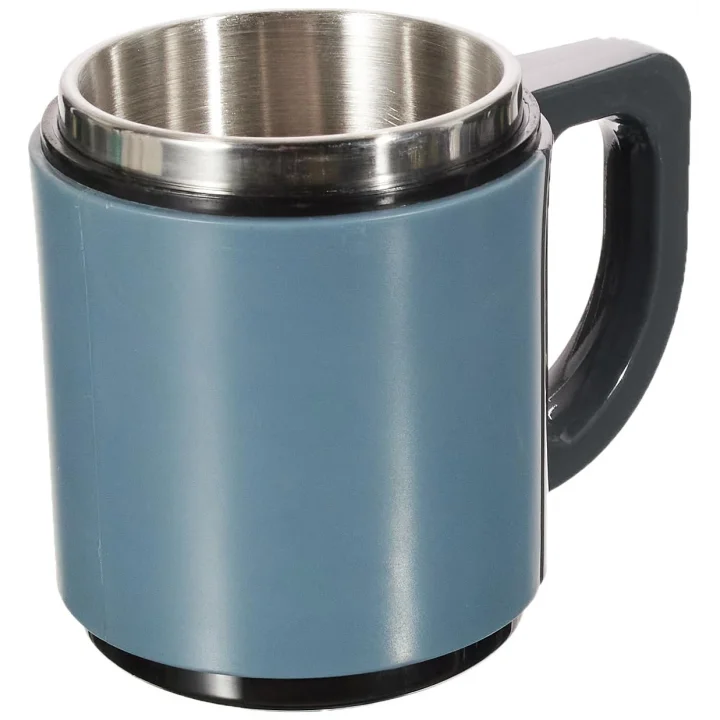 AND430 İçi Çelik Dışı Plastik Kupa Mug, Kırmızı/ Mavi, 500 mg