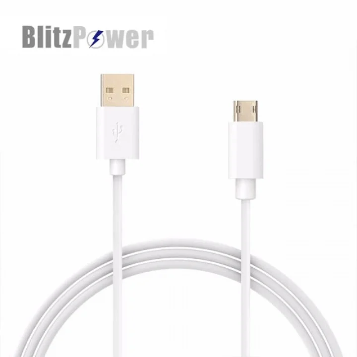 Android İçin Micro USB Şarj Kablosu Beyaz