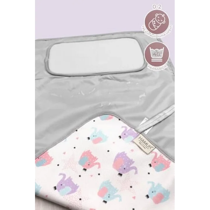 Anne Bebek Bakım Örtüsü Yenidoğan Alt Açma Değiştirme Elephant Organizer Pedi Minderi Çift Taraflı