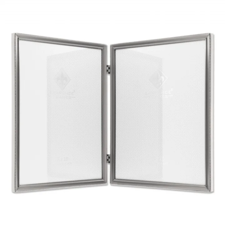 antik Pewter 8 x 10 Hinged Double Picture frame – Boncuk BORDER tasarım