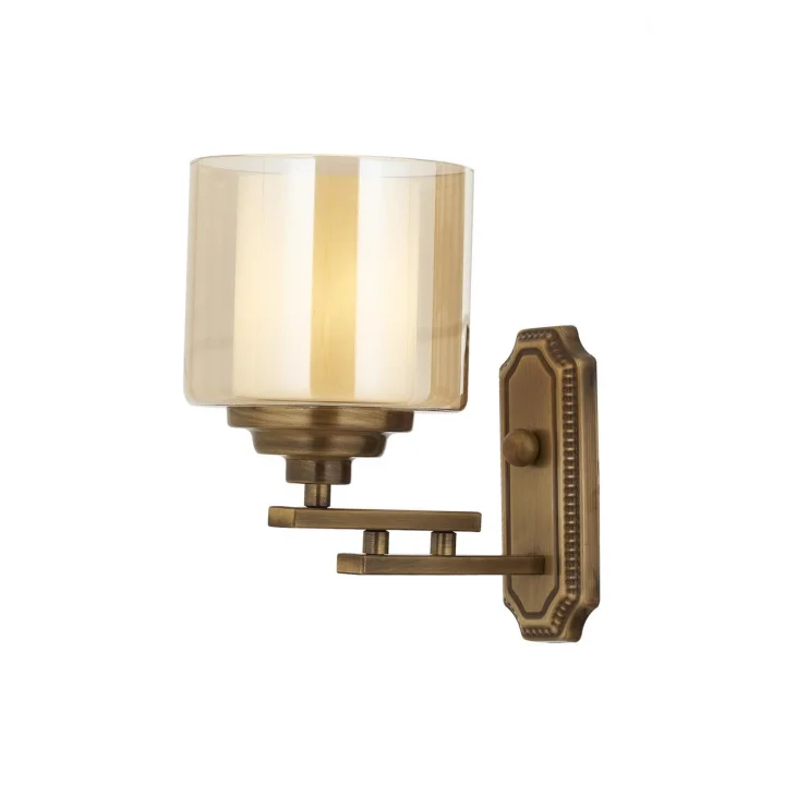 AP-60402-1E Eskitme Kaplama Aplik E27 Metal Cam 25x15cm