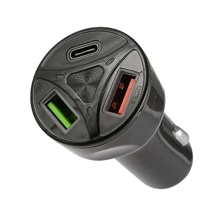 Apera BN72 55W Araç İçi Çakmaklık Hızlı Şarj Aleti PD Quick Charger 2 USB 1 Type-C Çıkış