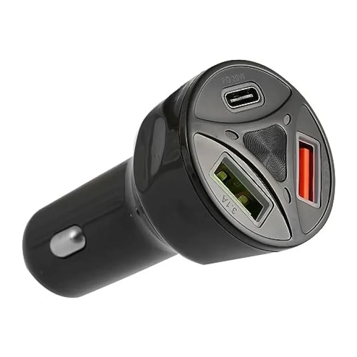 Apera BN72 55W Araç İçi Çakmaklık Hızlı Şarj Aleti PD Quick Charger 2 USB 1 Type-C Çıkış