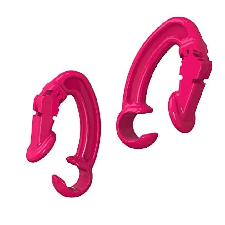 Apple Airpods 1. / 2. Nesil Pro Frebuds 3 Kulaklık Tutucu Aparat Pembe Koyu