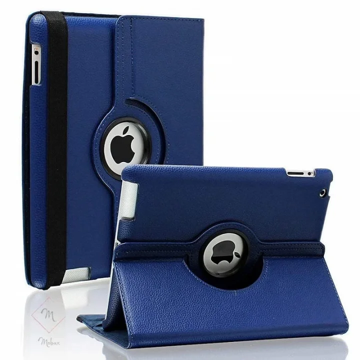 Apple iPad 7. 8. 9. Nesil 10.2 ile uyumlu Kılıf Uyku Modlu Dönebilen Standlı Case Lacivert