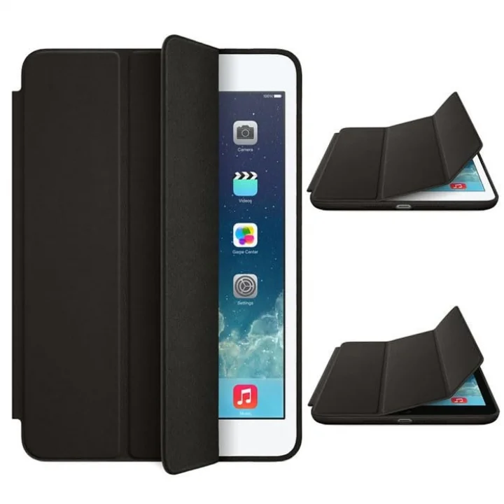 Apple iPad 9. Nesil 10.2 ile uyumlu Kılıf Lansman Leather Case A2602 A2603 A2604 A2605 Siyah